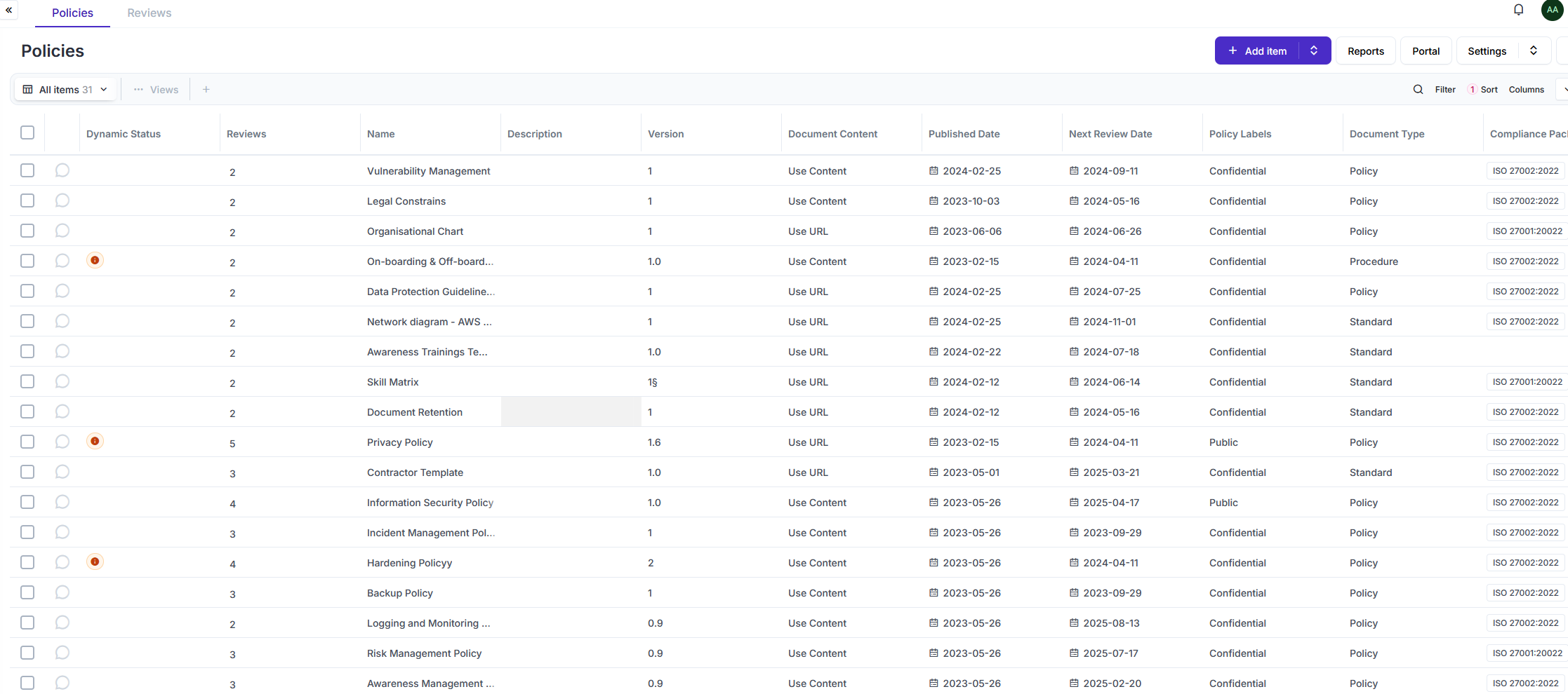 Risk management and compliance with Eramba